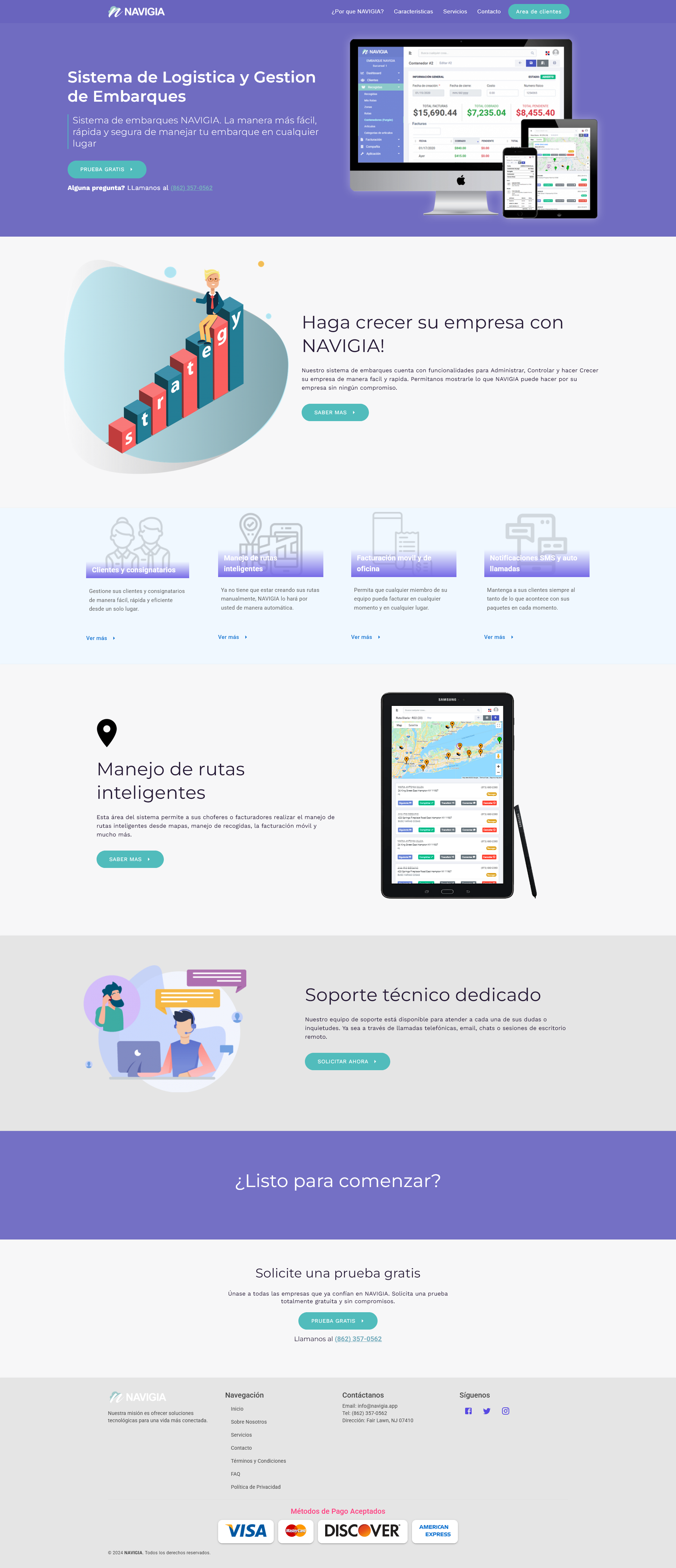 Navigia Mockup